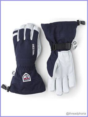Hestra Army Leather Heli Ski 5-Finger Gloves Goat Leather Ski Snowboard